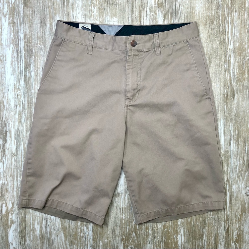 VOLCOM Beige Frickin Chino Shorts